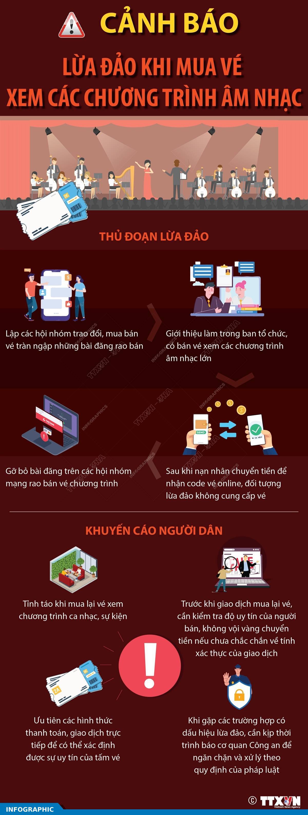 Cảnh báo lừa đảo khi mua vé xem các chương trình âm nhạc